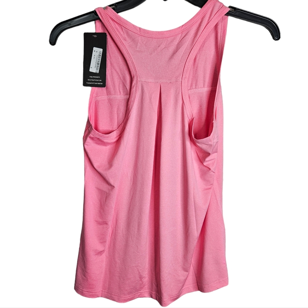 Women's Pink Racer Back Tank Top Athletic Running NWT Ladies  Size Small - Picture 5 of 12